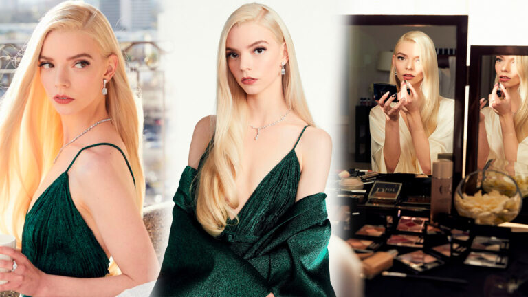 Anya Taylor in Golden Globes 2021 photoshoot