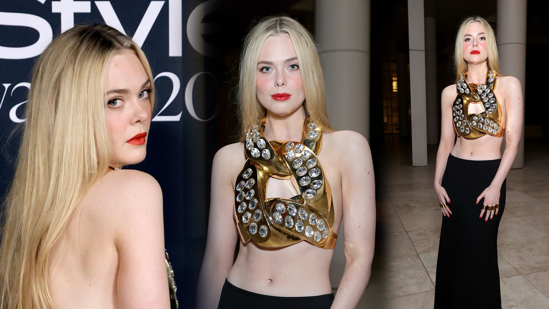 Elle Fanning at the InStyle Awards Red Carpet