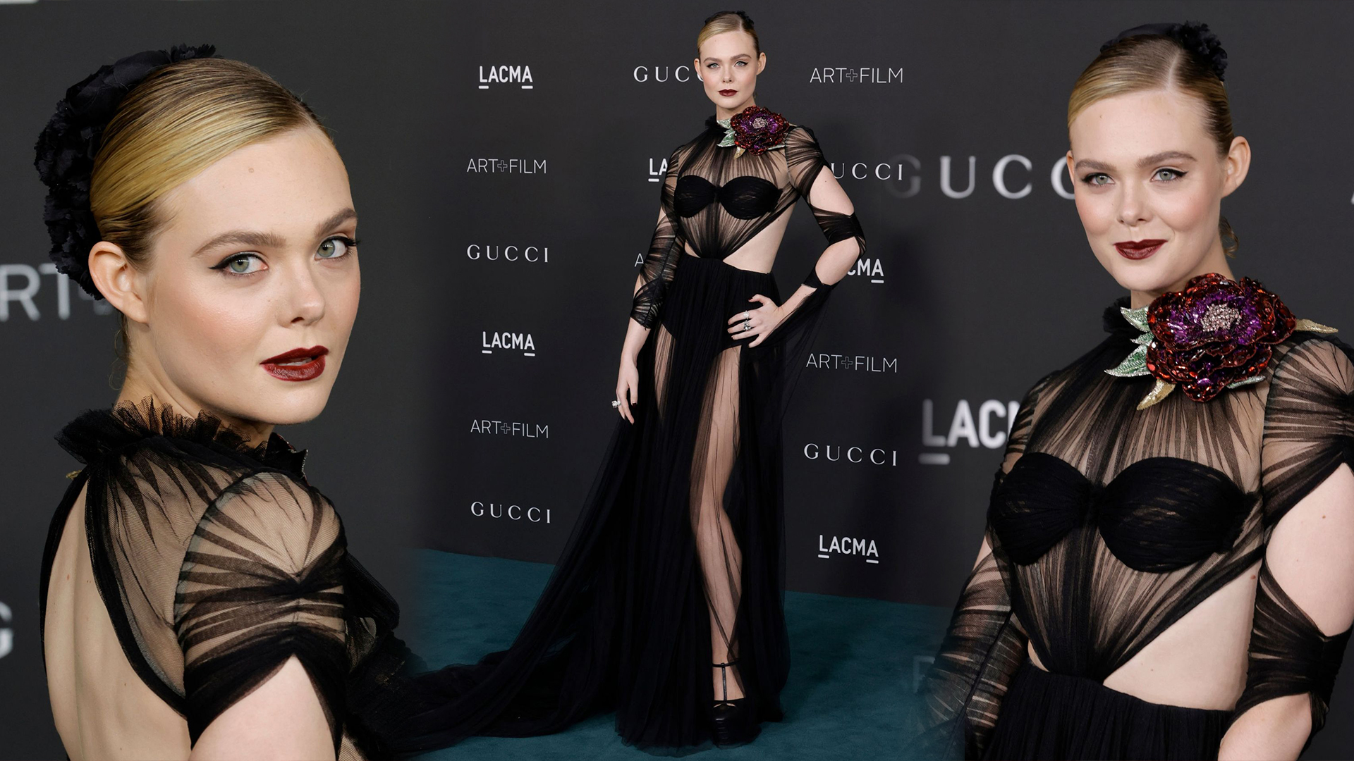 Elle Fanning at 10th Annual LACMA ART+FILM GALA in Los Angeles