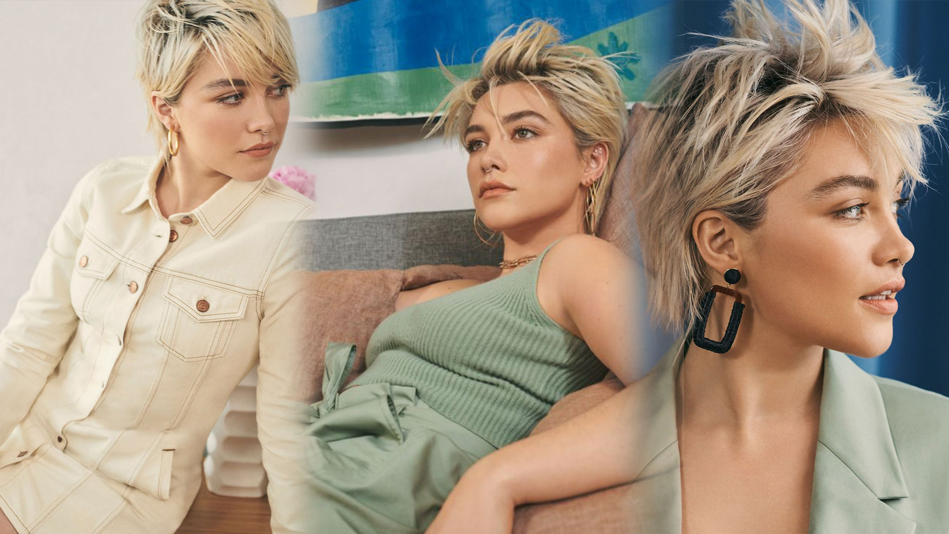 Florence Pugh photoshoot J Crew Collection