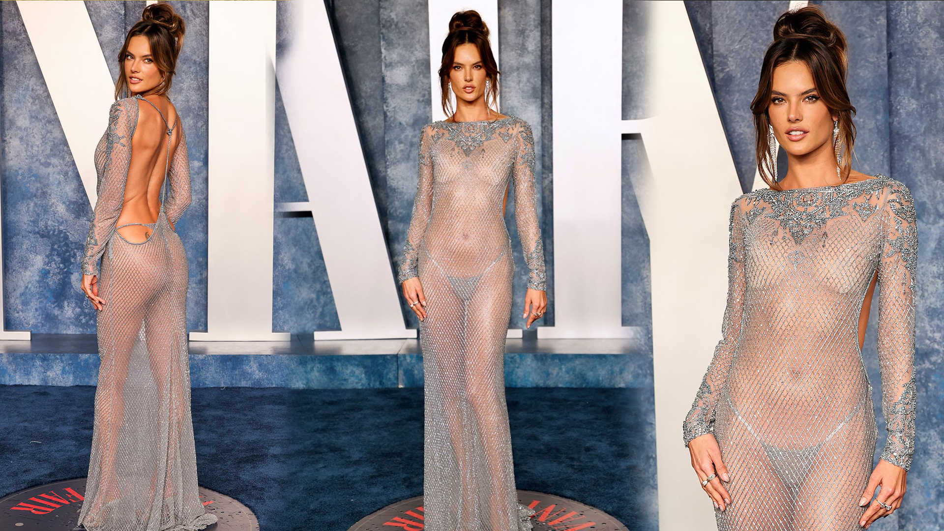 Alessandra Ambrosio at the 2023 Vanity Fair Oscar Party